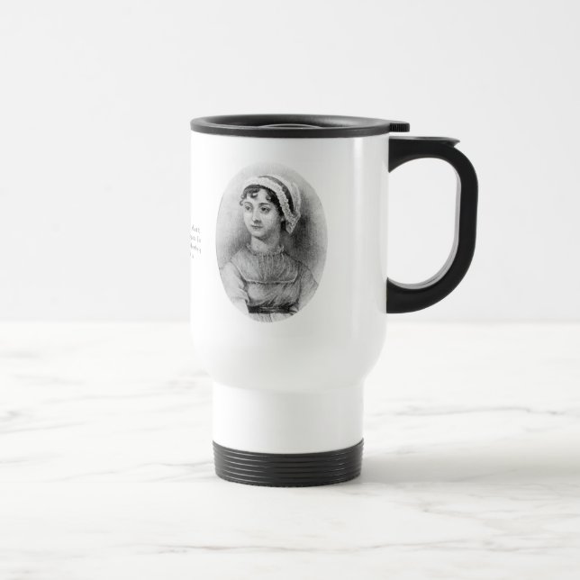 Jane Austen's Pride Travel Mug (Right)