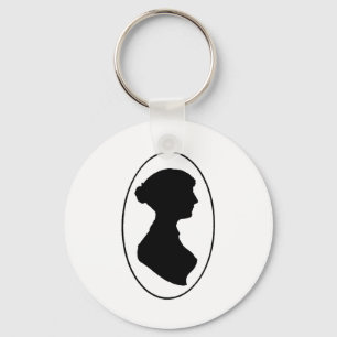Jane Austen's Silhouette Key Ring