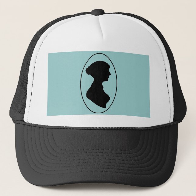 Jane Austen's Silhouette Trucker Hat (Front)