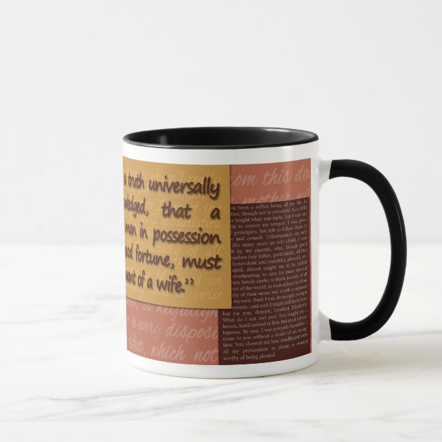 Jane Austin: Pride and Prejudice Mug (Right)