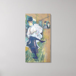 Jane Avril Dancing, c.1892 Canvas Print