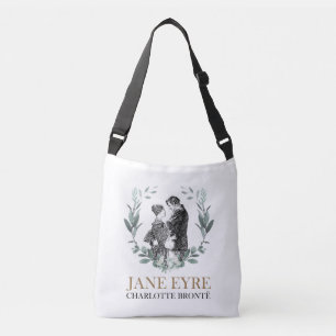 Jane Eyre and Edward Rochester with Wreath Crossbody Bag