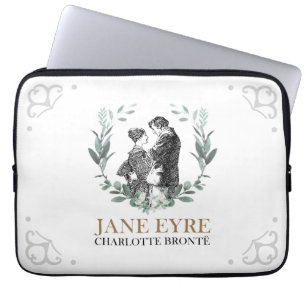 Jane Eyre and Edward Rochester with Wreath Laptop Sleeve