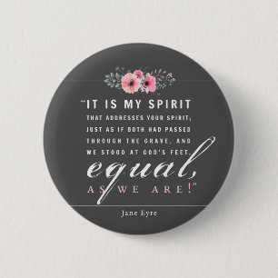 Jane Eyre - As We Are - Black 6 Cm Round Badge