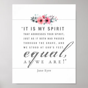 Jane Eyre - As We Are - White Poster