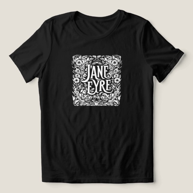 Jane Eyre Book  Tri-Blend Shirt (Design Front)