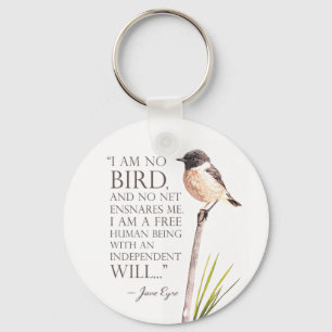 Jane Eyre - I Am No Bird Key Ring