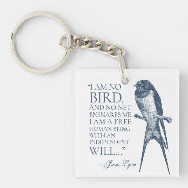 Jane Eyre - I Am No Bird - Swallow Key Ring (Front)
