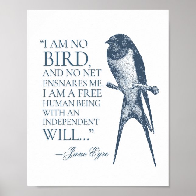 Jane Eyre - I Am No Bird - Swallow Poster (Front)