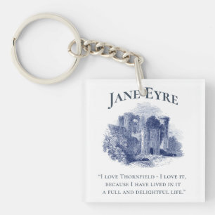 Jane Eyre - I Love Thornfield - Castle Key Ring