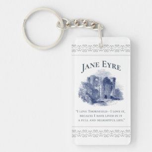 Jane Eyre - I Love Thornfield - Castle Keychain