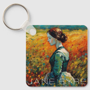 Jane Eyre Monet Style Painting Key Ring