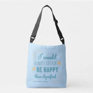 Jane Eyre Quote I - Blue Edition Crossbody Bag