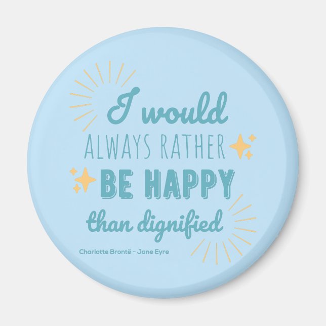 Jane Eyre Quote I - Blue Edition Magnet (Front)