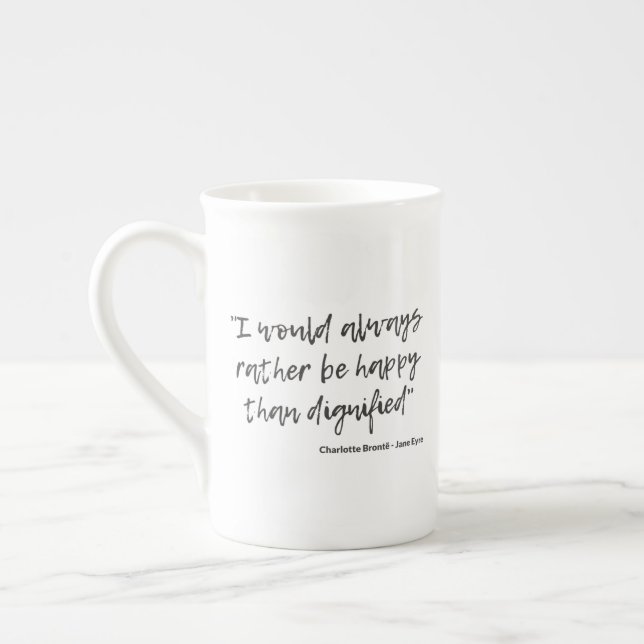 Jane Eyre Quote I Bone China Mug (Left)