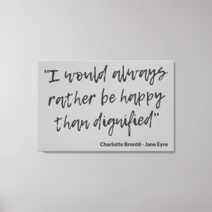 Jane Eyre Quote I Canvas Print
