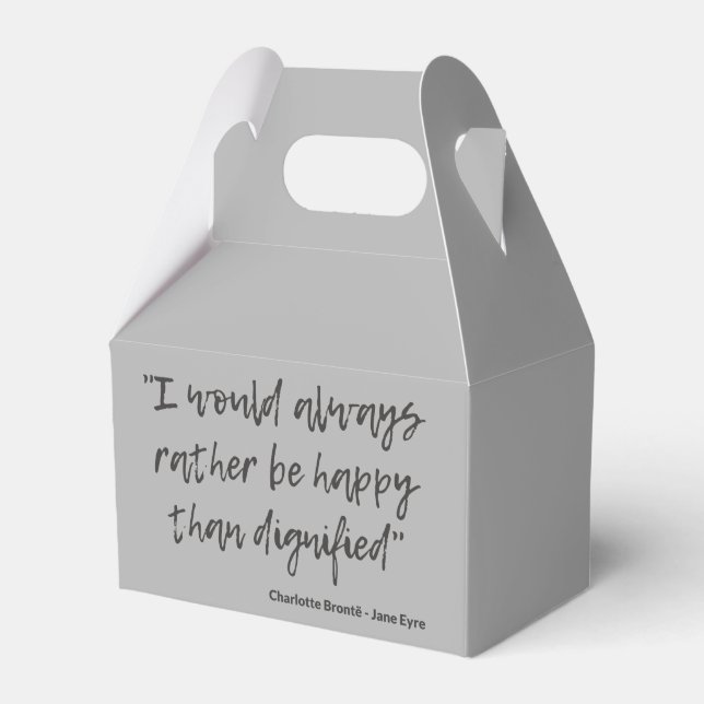 Jane Eyre Quote I Favour Box (Front Side)