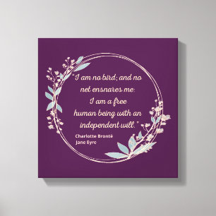 Jane Eyre Quote II - Cute Style Canvas Print