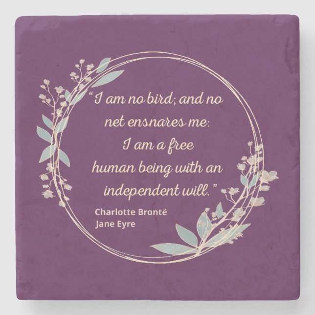 Jane Eyre Quote II - Cute Style Stone Coaster (Front)