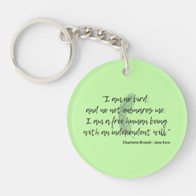 Jane Eyre Quote II Key Ring (Front)