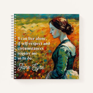 Jane Eyre Quote Monet Style Painting Notebook