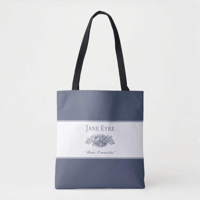Jane Eyre - Reader I Married Him - Doves Dark Grey Tote Bag (Front)