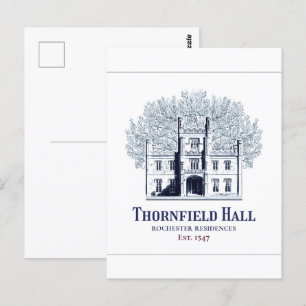 Jane Eyre Thornfield Hall Rochester Residences Postcard