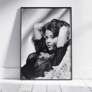 Jane Fonda Poster ~ Black and White ~ Wall Decor