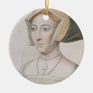 Jane Seymour (c.1509-37) engraved by Francesco Bar Ceramic Tree Decoration