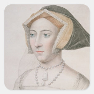 Jane Seymour (c.1509-37) engraved by Francesco Bar Square Sticker