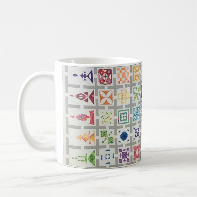Jane Stickle Quilt Mug (Left)