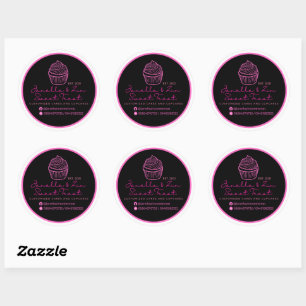 Janella&Zin Cake Logo Classic Round Sticker