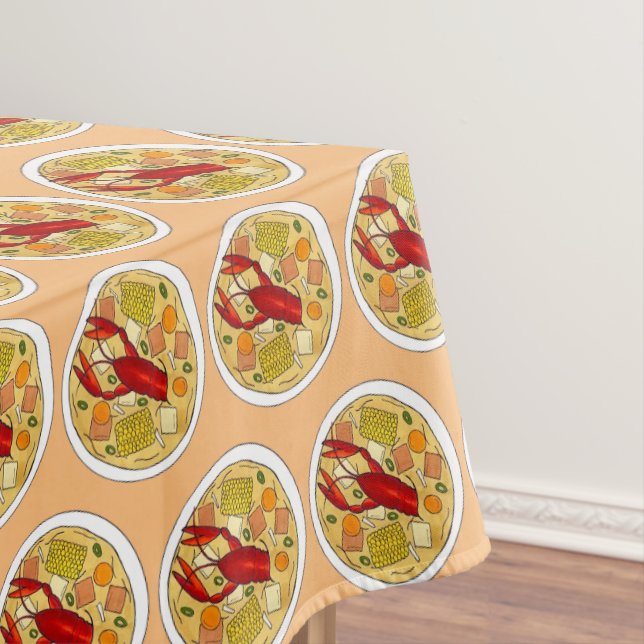 Janga Crayfish Seafood Soup Jamaica Jamaican Food Tablecloth (In Situ)
