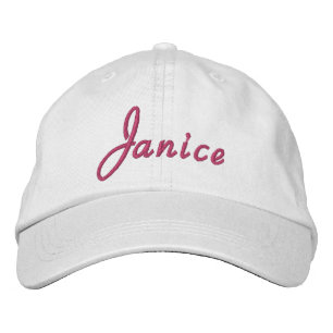Janice Name Embroidered Hat