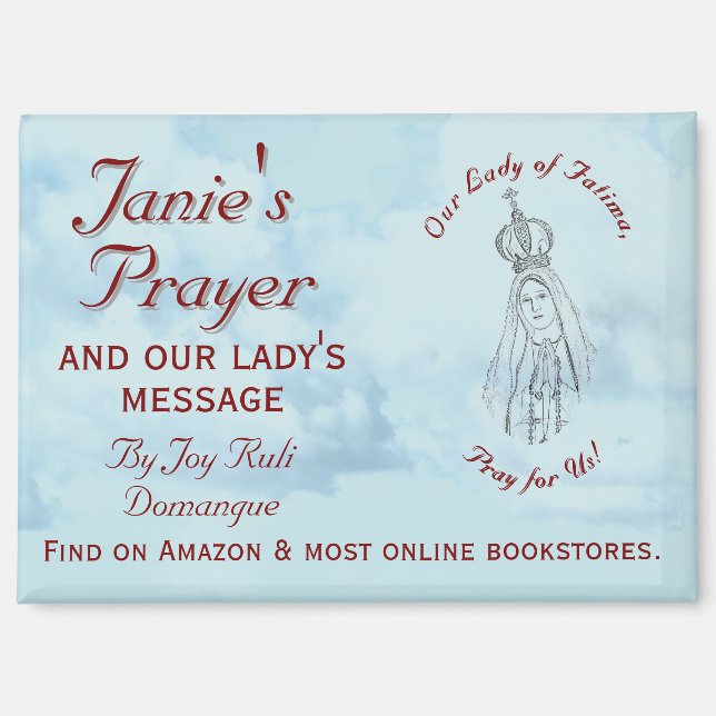 Janie's Prayer Book Promotional Magnet (Front)