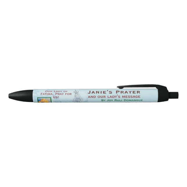 Janie's Prayer Promotional Black Ink Pen (Top)