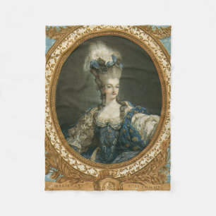 Janinet Portrait of Marie-Antoinette Fine Art Fleece Blanket