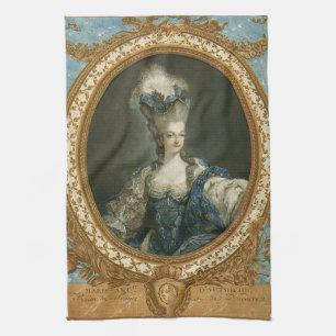 Janinet Portrait of Marie-Antoinette Fine Art Tea Towel