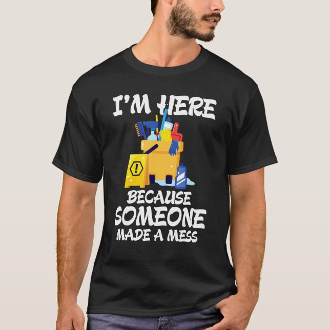 Janitor Housekeeping Cleaners T-Shirt (Front)