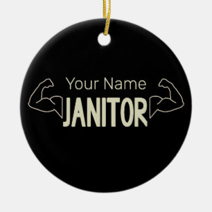 Janitor Or Caretaker Design Facility Manager Ceramic Tree Decoration