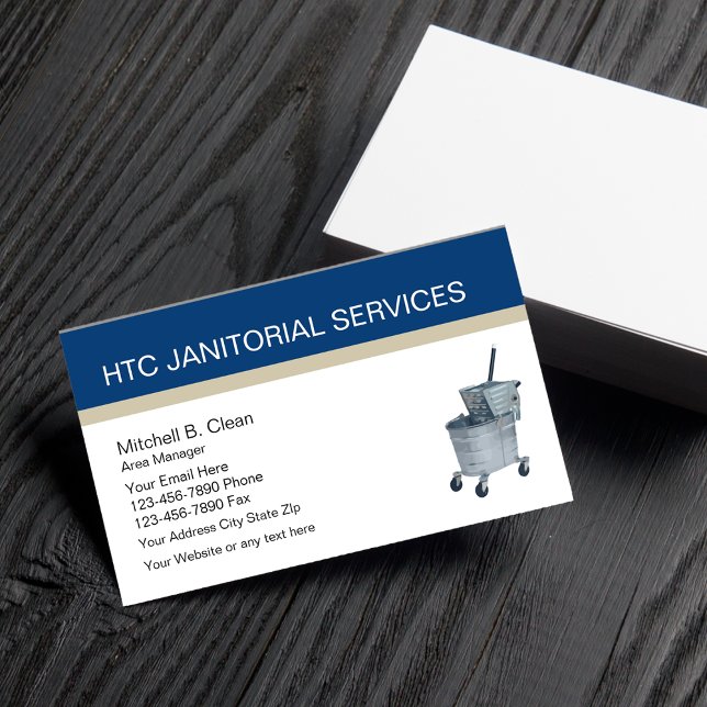 Janitorial Services Business Cards (Creator Uploaded)