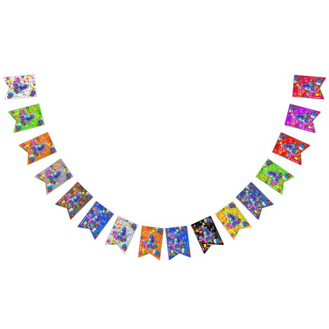 January, 12 Birthday Bunting Banner (All)