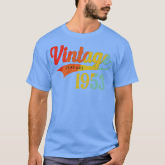 January 1953 Birthday Vintage January 1953 Awesome T-Shirt
