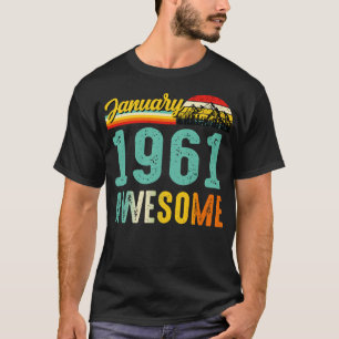 January 1961 Birthday Gift Shirt Vintage January 1