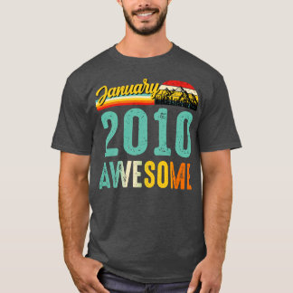 January 2010 Birthday Gift Shirt Vintage January 2