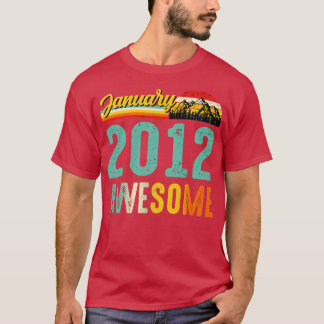 January 2012 Birthday Gift Shirt Vintage January 2