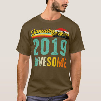 January 2019 Birthday Gift Shirt Vintage January 2