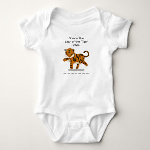 January 2023 Baby Born in the Year of the Tiger Bodysuit