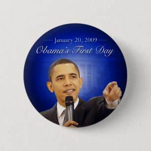 January 20: Obama's First Day Button