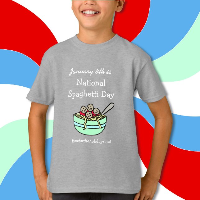 January 4th is National Spaghetti Day T-Shirt (Creator Uploaded)